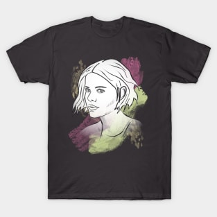 Woman's face Lineart T-Shirt